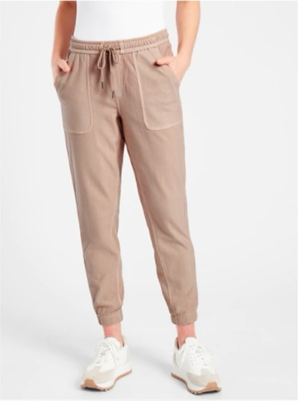 Athleta Farallon Jogger Pants in Mocha Latte Size 16